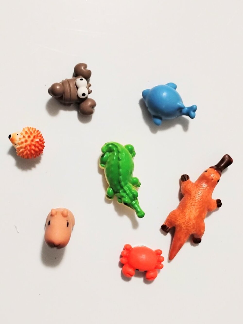 7 Pc Lot Unique & Cute Older Animals Mini Fridge Magnets